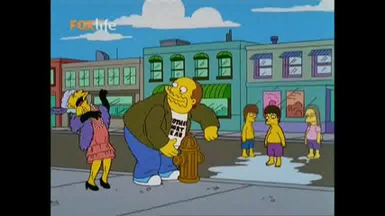 The Simpsons Барт и Милхаус отговарят за Комикс Магазина Бг Аудио 