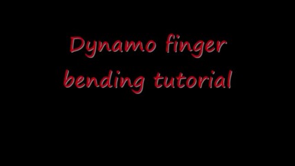 Dynamo finger bending tutorial