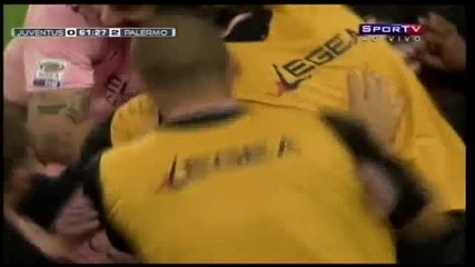 Ювентус 0:2 Палермо / гол на Йосип Иличич /