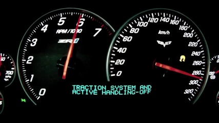 Зверско набиране на Corvette Zr1 330 km h