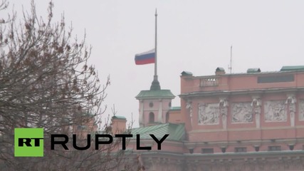 Russia: Flags fly at half-mast in St. Petersburg for flight 7K9268 victims