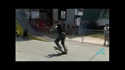 Flatland Bmx Vs. Skateboarding - Street Tricks
