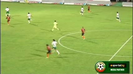 България - Шахтьор 0:0, греда за трикольорите 