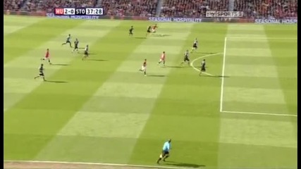 Man Utd 2 - 0 Stoke (giggs Goal) 
