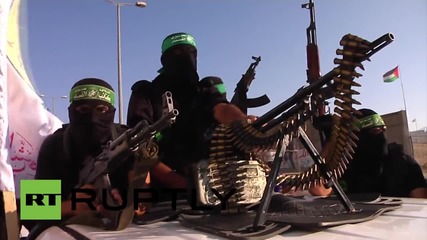 State of Palestine: Al-Qassam hold military march on anniversary of Gaza truce