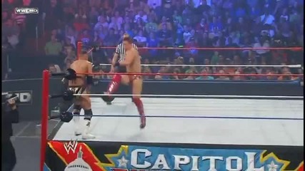 Jumping Corner Clothesline - The Miz