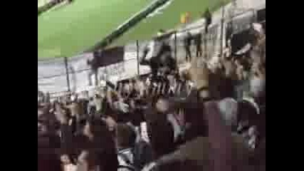 Paok Fans At Toumba Stadium