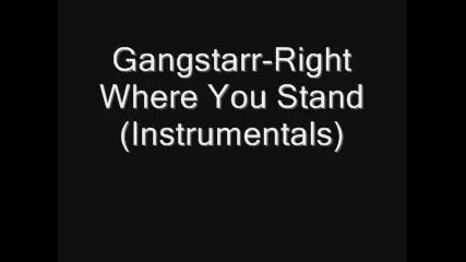 Gangstarr ft. Jadakiss - Right Where You Stand instrumental 