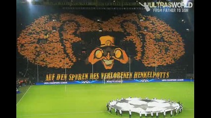 Dortmund vs Malaga - Bvb Ultras Amazing Choreo