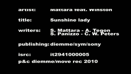Mattara feat Winston - Sunshine lady