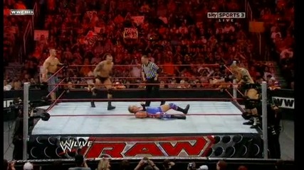 Jack Swagger and Batista vs John Cena and Randy Orton 