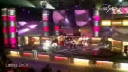 Eurovision Song 2008 - Latvia - Pirates Of The Sea - Wolves Of The Sea