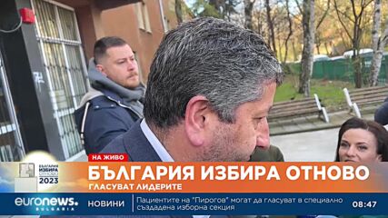 Гласува Христо Иванов, съпредседател на "Демократична България"