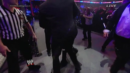 battleground 2014 seth rollins & dean ambrose brawl