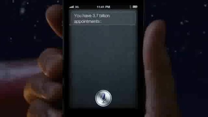 Дядо Коледа рекламира I phone 4