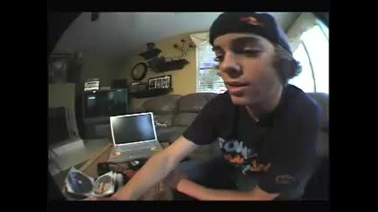 Ryan Sheckler shows off his electronic gear