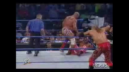 Kurt Angle & Chris Benoit vs. Edge & Rey Mysterio (2 out of 3 Falls) - Smackdown 11.07.02 