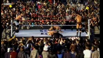John Cena, Randy Orton and Rey Mysterio vs The Miz, Wade and Alberto Tribute To The Troops 2010 