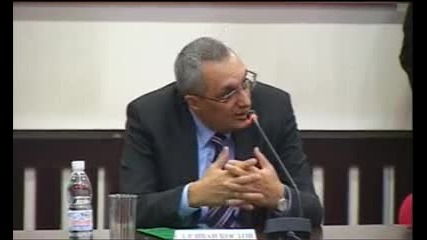 Иван Костов Публична лекция в Унсс, 24 ноември 2010 част 1