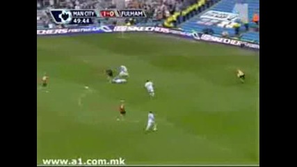 Manchester City vs Fulham 1 - 3 All Goals 12.04.09