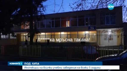 ПОД ЛУПА: Инспекции на всички учебни заведения на всеки 5 г.