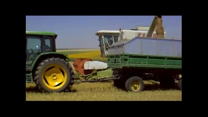 claas Dominator 112 cs & john deere 6400