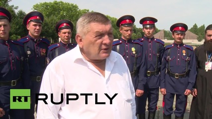 Germany: Russian Cossacks make it to Berlin after 2,500 km V-Day memorial march
