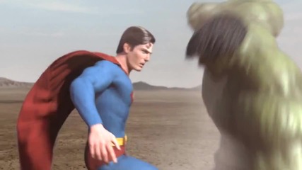 Superman vs Hulk - The Fight ( Part 2) / H D