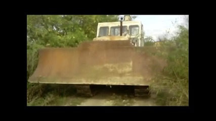 Трактор булдозер c-100 - видео от октомври 2014 (продава се!)