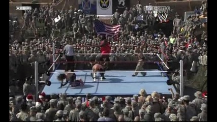 Cm Punk & Carlito vs Rey Mysterio & Mark Henry | Tribute to the troops 