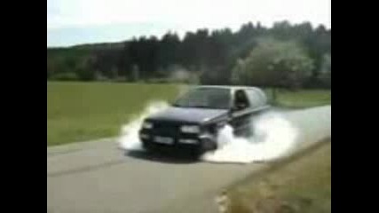 Як Burnout На Wv Golf Vr6 Kompresor