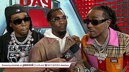 Migos are ready to show out in front of the WWE Universe: WWE Day 1 2022 (WWE Network Exclusive)
