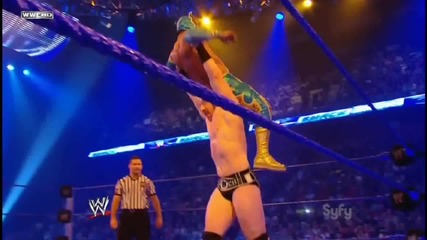 Sin Cara counters High Cross into a Hurricanrana