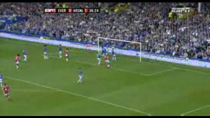 Everton - Arsenal - 0:2 Vermaelen Score