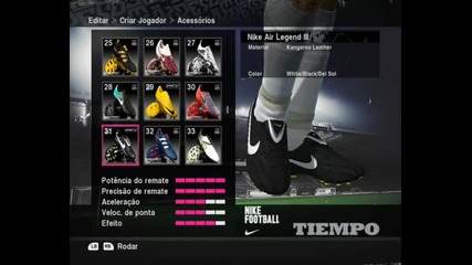 Pro Evolution Soccer 2010 Chuteiras (boots) & Bolas (balls) (360p)