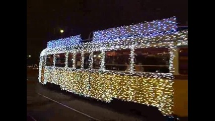 Коледен трамвай в Будапеща 