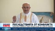 В руините на бомбардирана църква в Ливан бе поставена малка коледна елха