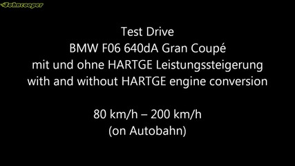 Bmw 640d Gran Coupe Hartge - ускорение