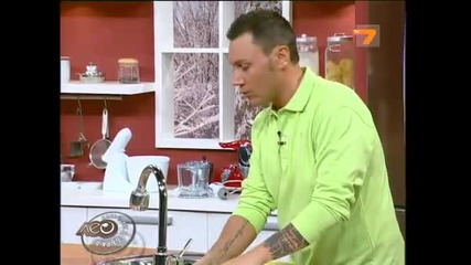 Печени конкилие с гъби и Лео