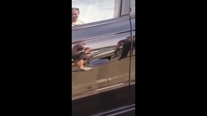 Момчета намират малка изненада под дръжката на вратата на колата си