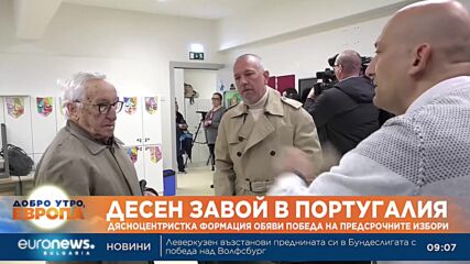 Дясноцентристка формация обяви победа на предсрочните избори в Португалия
