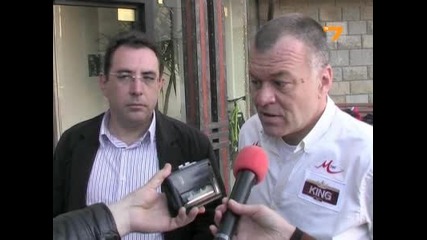 Министърът на транспорта Александър Цветков на гости на Тодор Христов - 15.01.2011 