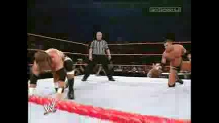 Randy orton vs evolution handicap match 3 vs 1 