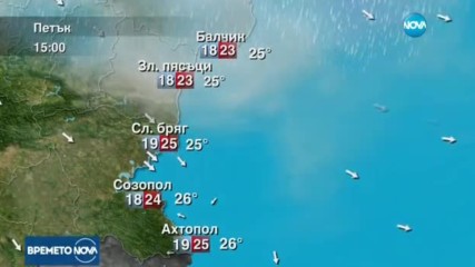 Прогноза за времето (28.07.2017 - обедна)