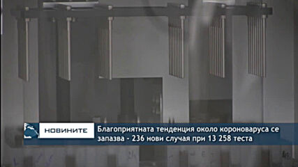 Благоприятната тенденция около короноваруса се запазва - 236 нови случая при 13 258 теста