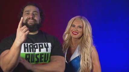Русев и Лана си партнират с Global Citizen WWE смесени мачове