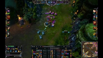 League of Legends - 5vs5 / Quadra Kill Vayne
