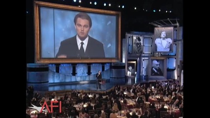 Leonardo Dicaprio Salutes Robert De Niro 