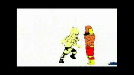 Wwe Cartoon - Hulkamania Vs Triple H