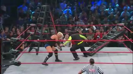 Jeff Hardy - Back Body Drop into a Ladder